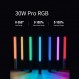 Zhiyun FIVERAY F100 콤보(전원 어댑터 포함) 100W RGB 휴대용 LED 비디오 라이트 스틱 2700K~6200K 사진 스튜디오, 화상 회의, 인터뷰, 라이브 스트리밍, 블로깅, 클로즈업 인물용으로 조정 가능