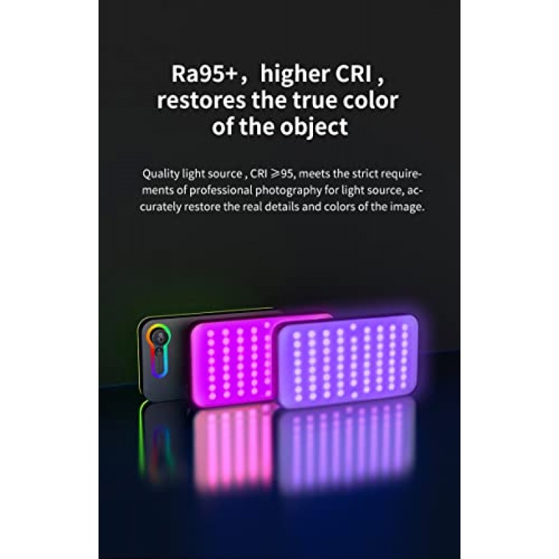 ORDRO SL120 RGB 방송 비디오 조명 키트 CRI≥95 2500-10000K LED 비디오 조명 패널 삼각대 스탠드로 조정 가능한 밝기 및 색온도 설정