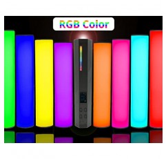 HAFOKO 2PACK W200 휴대용 RGB 조명 완드 비디오 LED 조명 휴대용 조명 사진 조명 Vlog(자석 포함) CRI95+ 2500K-9000K 내장 배터리 3000mAh 동영상 블로깅 YouTube Living과 호환 가능