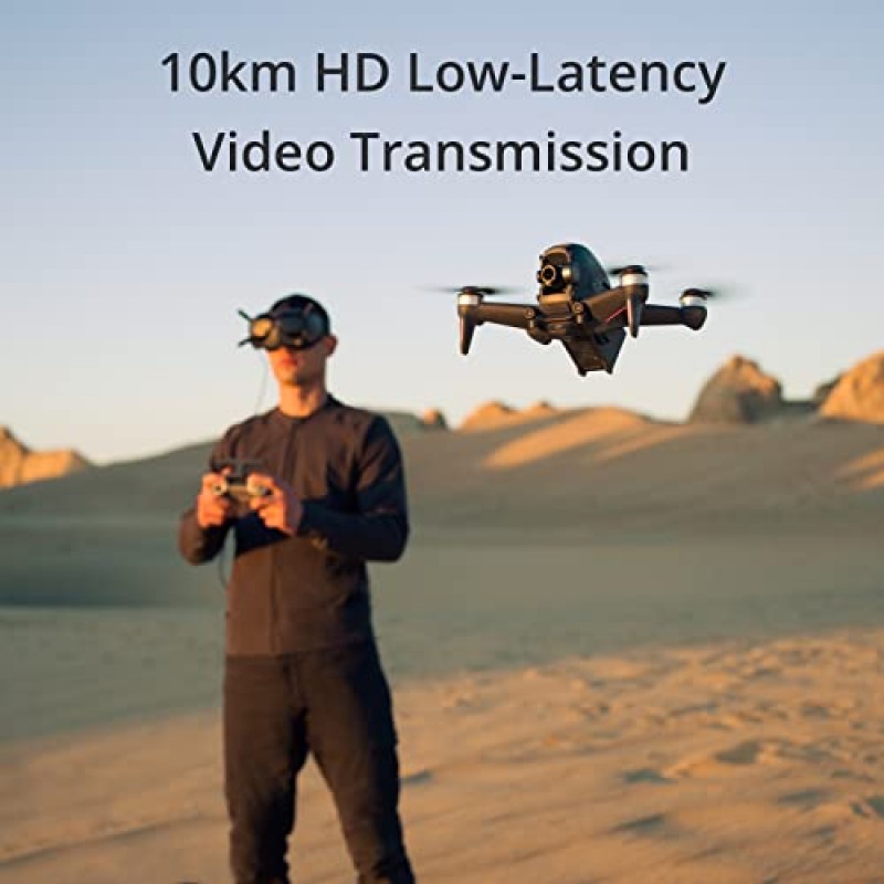 DJI FPV 콤보(고글 V2), 4K 카메라, S 비행 모드, 초광각 150° FOV, HD 저지연 전송, 비상 브레이크 및 호버 기능을 갖춘 1인칭 시점 드론 UAV 쿼드콥터