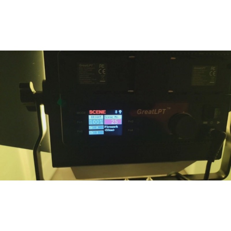 앱 제어 기능이 있는 GreatLPT 50W 전문 사진 조명 키트, 1500 Lux/1m, 360°풀 컬러, 2500K-8500K 조광 가능, 49 장면 모드, 스튜디오/스트리밍용 CRI 96+ TLCI>97 CQS 96+(스탠드 제외)