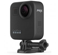 GoPro MAX 방수 360도 카메라 + 히어로 스타일 비디오(터치스크린 포함), 구형 5.6K30 UHD 비디오 16.6MP 360도 사진 1080p 라이브 스트리밍 기본 번들(64GB microSD 카드 포함), 클리닝 키트