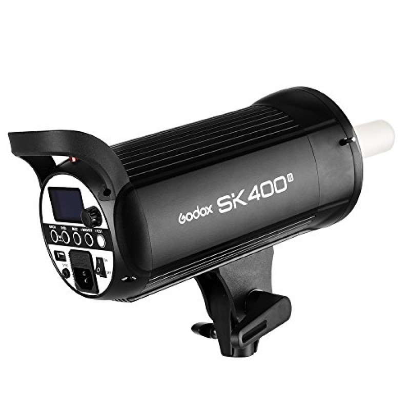 Godox SK400II 스튜디오 플래시 키트, 800Ws 전문 스튜디오 스트로브 라이트, 벌집 그리드 소프트박스가 포함된 Bowens 마운트 소프트박스와 호환되는 내장 2.4G 무선 X 시스템, 라이트 스탠드, 헛간 도어(2개)