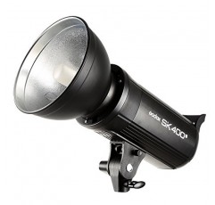 Godox SK400II 스튜디오 플래시 키트, 800Ws 전문 스튜디오 스트로브 라이트, 벌집 그리드 소프트박스가 포함된 Bowens 마운트 소프트박스와 호환되는 내장 2.4G 무선 X 시스템, 라이트 스탠드, 헛간 도어(2개)