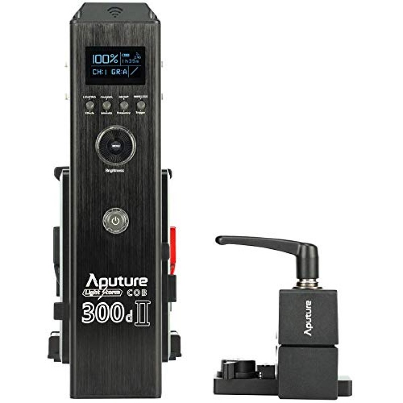 Aputure LS C300D Mark II COB 라이트 스톰 350W 55000lux 일광 밸런스드 Led 비디오 라이트 V-Mount CRI97+ TLCI97+ 8 내장 조명 효과 Sidus Link 앱 제어 2.4G 100m 무선 원격 제어