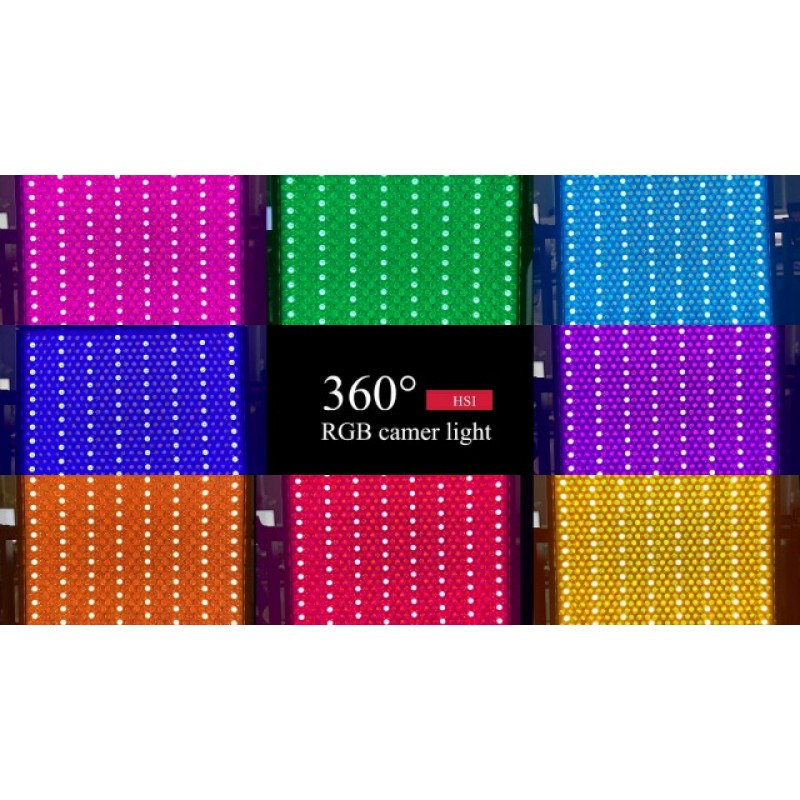 GVM 850D RGB LED 비디오 조명(소프트박스 스탠드 2개 포함), 360 ° 풀 컬러 비디오 조명 패널(앱 제어 포함), 2팩 사진 조명 키트 40W CRI 97+ 웹 회의, YouTube, 스튜디오, 줌용