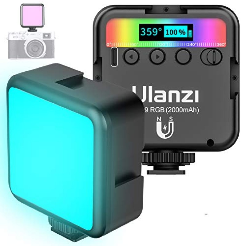 ULANZI VL120 RGB 비디오 조명 및 ULANZI VL49 RGB 비디오 조명