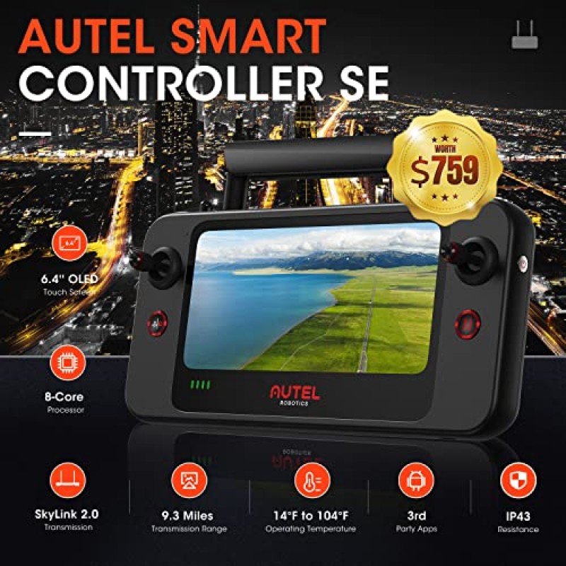 (원격 ID 지원) Autel Robotics EVO 2 Pro V3: 2023 최신 EVO II Pro V3 견고한 번들, Son-y 1