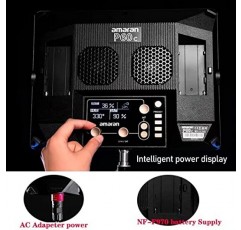 Aputure Amaran P60C RGBWW 풀 컬러 비디오 패널 조명, 60W 2500K-7500K 연속 출력 조명 지원 사진용 소프트박스가 포함된 앱 제어