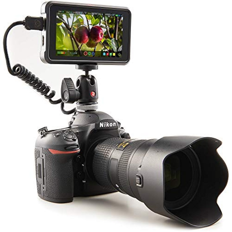 Atomos Ninja V 5인치 4K HDMI 녹화 모니터(WD Blue 500GB Sata SSD 필수 번들 포함) – 포함 사항: 충전식 리튬 이온 배터리 2개 + 배터리 충전기 + 극세사 청소용 천