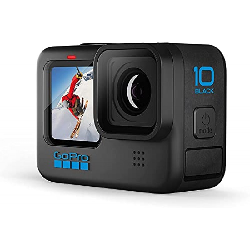 Pixel Hub GoPro HERO10 Hero 10 캠코더 블랙 - Ultimate 번들 포함 내용: Sandisk Ultra 64GB microSD, 추가 배터리 2개, 충전기, 수중 하우징, LED 조명 키트, 휴대용 케이스 등