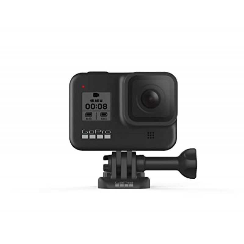 GoPro HERO8 Black 액션 카메라 번들, 듀얼 배터리 충전기 포함, 총 3개의 배터리(케이스 포함).