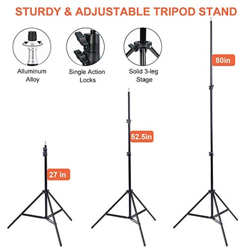 MOUNTDOG 소프트박스 조명 키트 사진 스튜디오 조명 2x50x70cm E27 95W 전구를 갖춘 전문 연속 조명 시스템 모델 인물 사진 촬영을 위한 5500K 사진 장비 광고 촬영