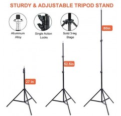 MOUNTDOG 소프트박스 조명 키트 사진 스튜디오 조명 2x50x70cm E27 95W 전구를 갖춘 전문 연속 조명 시스템 모델 인물 사진 촬영을 위한 5500K 사진 장비 광고 촬영