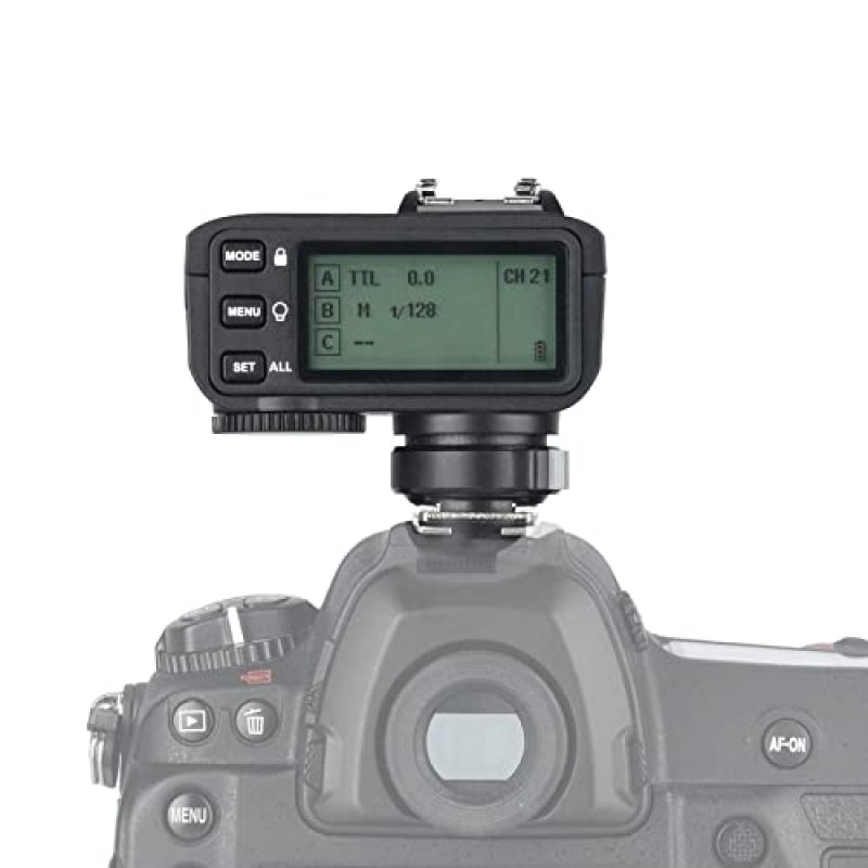 Canon 2.4G 무선, 1/8000s HSS용 Godox X2T-C 플래시 트리거, 그룹 버튼 5개, Bluetooth 연결, Quick Lock 핫슈 포함