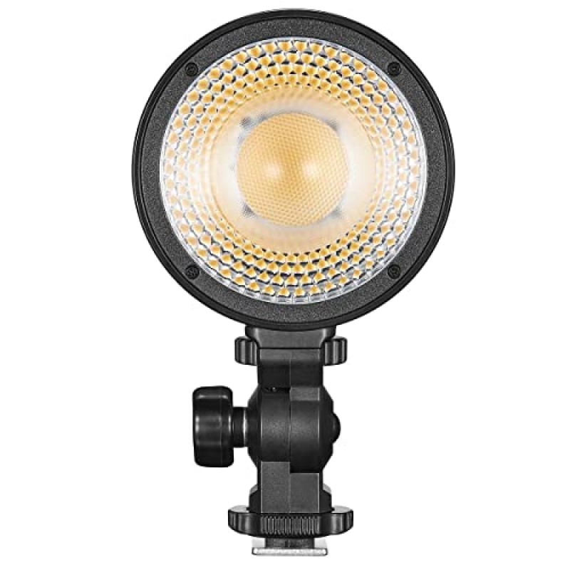 Godox LC30BI Litemons 테이블탑 LED 조명, 이중 색상 조도 조절 가능 3200K-6500K CRI 95+/TLCl 96+ 소형 비디오 조명, 11가지 사전 설정 조명 FX 효과