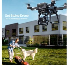 Bwine F7GB2 드론(FAA 완료, 9800FT 전송 범위, 3축 짐벌, 배터리 2개, 비행 시간 50분, GPS 자동 복귀, 팔로우 미, 웨이포인트, 레벨 6 바람 저항 포함) 성인용 4K 카메라 포함