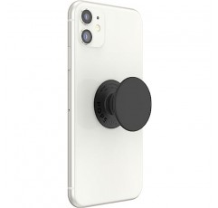 PopSockets: 휴대폰 및 태블릿용 교체형 상단이 포함된 PopGrip - 블랙