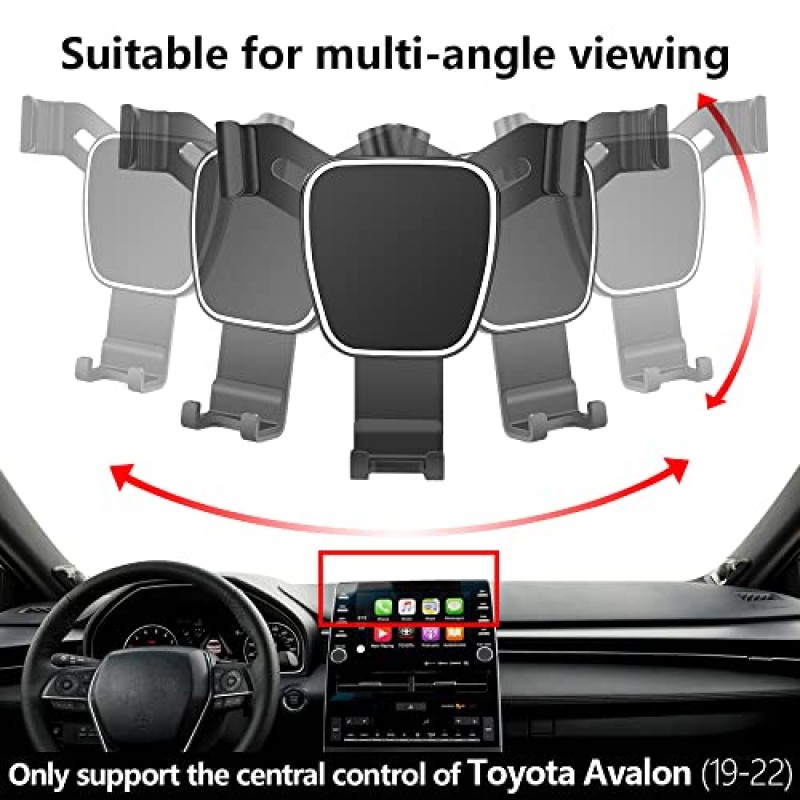 Toyota Avalon 2019-2022 용 LUNQIN 자동차 전화 홀더 자동차 액세서리 탐색 화면 브래킷 인테리어 장식 모바일 휴대 전화 마운트