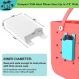 Bogg Bag 액세서리 인서트와 호환되는 Raymall 휴대폰 홀더, 선택할 수 있는 6가지 색상, 범용, ABS 플라스틱, Bogg Bag 휴대폰 홀더 인서트용 휴대폰 케이스 홀더 액세서리 흰색
