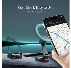 Gorphi는 MagSafe 차량용 마운트 [20 N52] 차량용 자기 휴대폰 홀더, 핸즈프리 iPhone 차량용 홀더 대시 마운트에 적합합니다. iPhone 14 13 12 Pro Max Plus Mini,(2팩) 블랙…