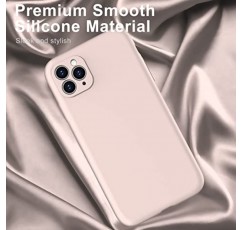 DEENAKIN 화면 보호 장치가 포함된 iPhone 11 Pro Max 케이스와 호환 - 강화된 카메라 보호 - 아기 피부 같은 부드러운 느낌의 실리콘 커버 - 슬림한 보호용 휴대폰 케이스 6.5인치 - 라이트 핑크