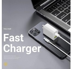 [4팩] USB C 고속 벽면 충전기 블록, 20W 듀얼 포트 QC+PD 3.0 전원 어댑터, iPhone11/12/13/14/Pro Max, XS/XR/X, iPad Pro, AirPods용 고속 충전 플러그 박스 브릭 큐브 프로, 삼성 갤럭시 등