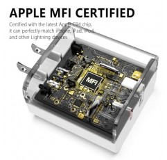 iPhone 14 13 12 고속 충전기 3팩, 【Apple MFi 인증】20W PD+QC3.0 USB 듀얼 포트 벽면 충전기 어댑터(6FT Type C-Lightning 케이블 포함) iPhone 14 Pro Max/13 Pro/12 Pro/11/XS와 호환 가능 /XR/8