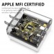 iPhone 14 13 12 고속 충전기 3팩, 【Apple MFi 인증】20W PD+QC3.0 USB 듀얼 포트 벽면 충전기 어댑터(6FT Type C-Lightning 케이블 포함) iPhone 14 Pro Max/13 Pro/12 Pro/11/XS와 호환 가능 /XR/8