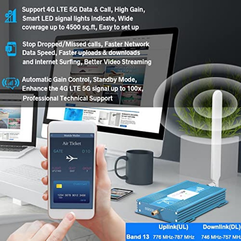 Verizon 휴대폰 신호 부스터 Verizon 신호 부스터 4G 5G LTE 밴드 13 Verizon 휴대폰 부스터 Verizon 셀 신호 부스터 Verizon 셀 부스터 부스트 음성 + 데이터