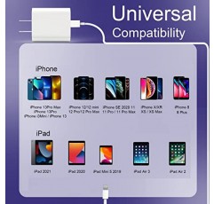 [Apple MFi 인증] iPhone 고속 충전기 10 FT, 2 팩 20W USB C 벽 충전기 고속 충전 블록, 10 FT 긴 유형 C-라이트닝 케이블, iPhone 14/13/12/11 Pro Max/XS/XR/X/8과 호환 가능 , 아이패드