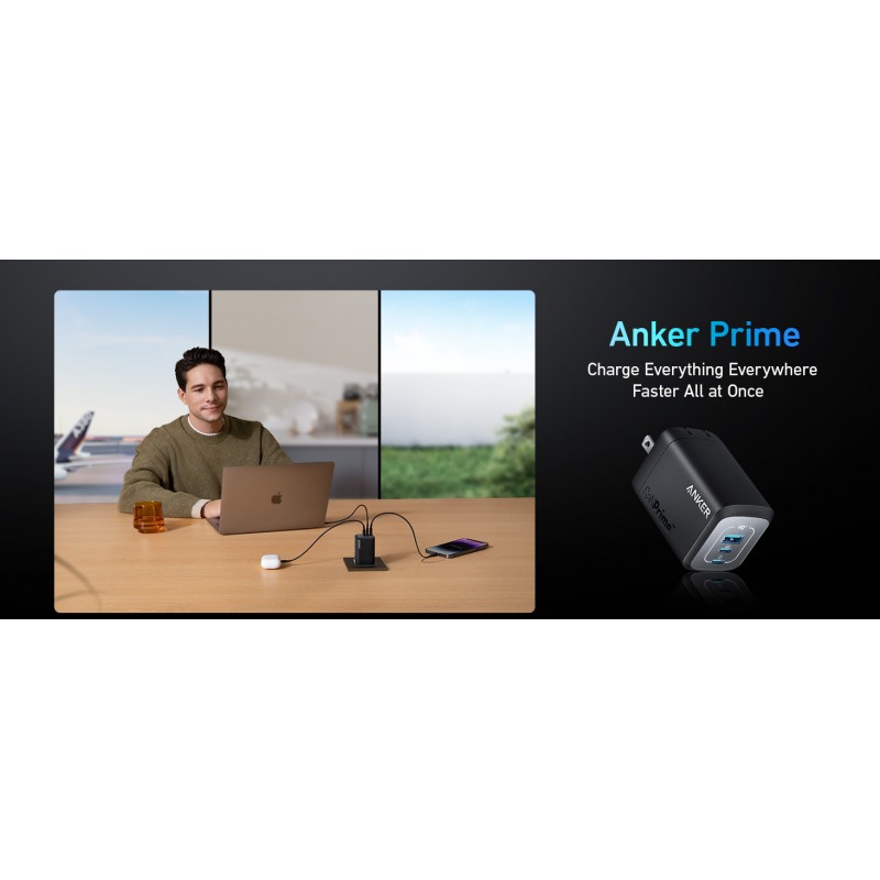 Anker Prime 100W USB C 충전기, Anker GaN 벽면 충전기, 3포트 소형 고속 PPS 충전기, MacBook Pro/Air, Pixelbook, iPad Pro, iPhone 15/Pro, Galaxy S23/S22, Note20, Pixel, Apple Watch 등용