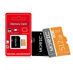 512GB 마이크로 SD 카드(어댑터 포함) 512GB 메모리 카드 클래스 10 휴대전화/컴퓨터/카메라/휴대용 게임 장치/액션캠용 고속
