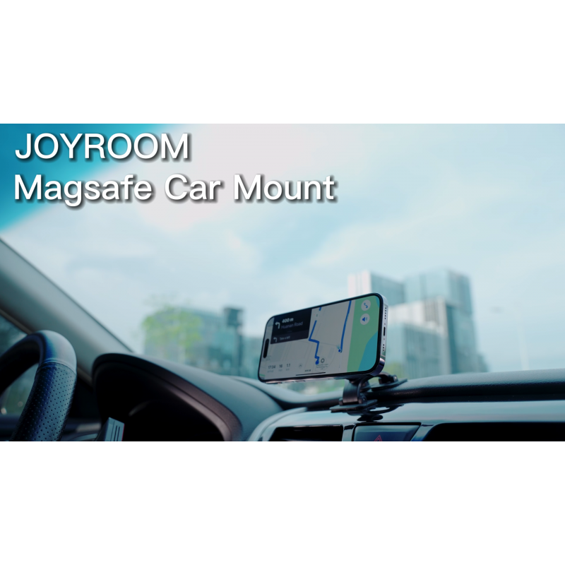 JOYROOM [2023 최신] MagSafe 차량용 마운트, [Ultra Stable 3X 접착력] 차량용 대시보드용 다각도 회전 자기 차량용 휴대폰 홀더, [견고한 금속 후크] iPhone 및 Magsafe 케이스용 통풍구 자석 차량용 마운트