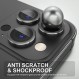 Choiche [3+1] iPhone 14 Pro/iPhone 14 Pro Max용 카메라 렌즈 보호 장치 블링, 9H 강화 유리 카메라 커버 화면 보호 장치 금속 링 장식 액세서리(스페이스 블랙)