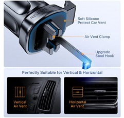LOTUNY 자동차용 자동차 통풍구 휴대폰 마운트, [100% 절대로 떨어지지 않음] iPhone 14 13 12 Pro Max, Samsung Galaxy S22 모든 휴대폰에 적합한 업그레이드된 공기 휴대폰 홀더 자동차