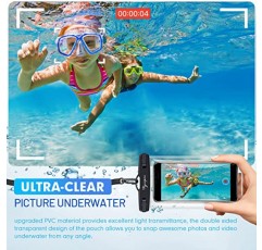 방수 휴대폰 파우치 - 해변 여행 필수품을 위한 7.5인치 범용 방수 휴대폰 케이스, 크루즈 필수품 iPhone 14 Pro Max Galaxy S23 Ultra 선박 카드용 끈이 있는 방수 휴대폰 가방