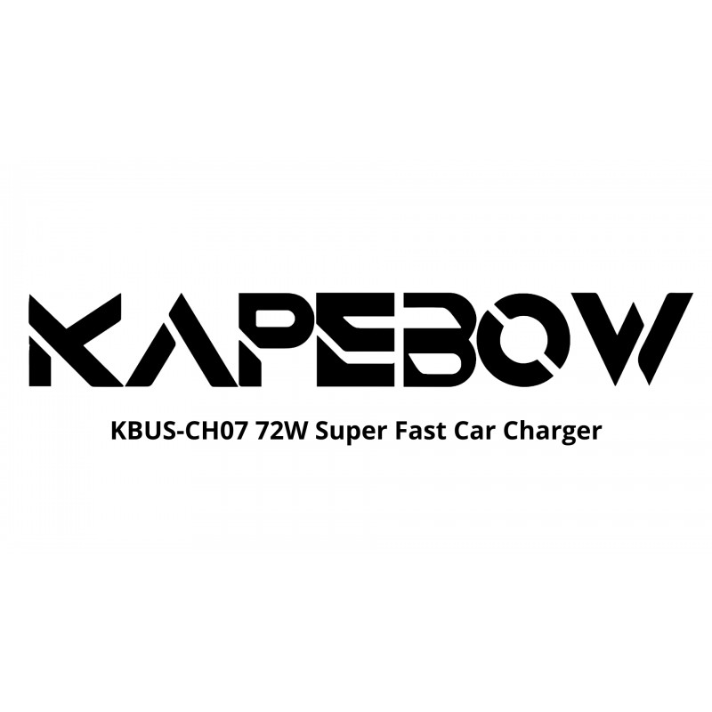 Kapebow iPhone 차량용 충전기, 72W 3포트 초고속 차량용 충전기 iPhone 14/13/12/11/XR/Max, iPad, AirPods(검은색)용 MFi 인증 6피트 27W 나일론 코일형 번개 케이블 내장