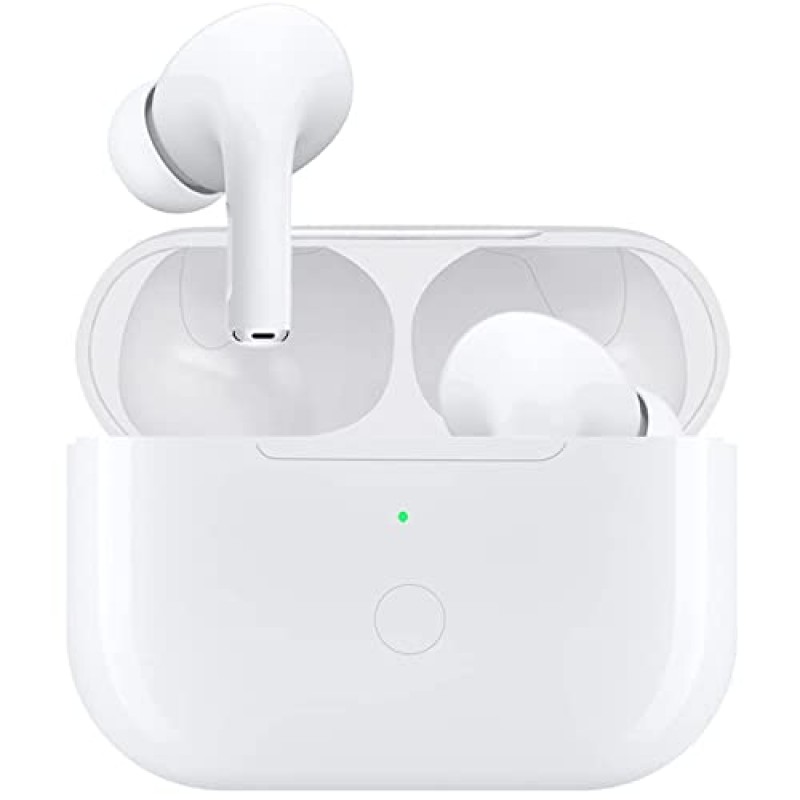 AirPod Pro 이어폰과 호환되는 최신 무선 충전 케이스 교체 660mAh 충전기 케이스 및 이어버드 교체 Bluetooth 페어링 동기화 버튼으로 유선 및 무선 충전 지원