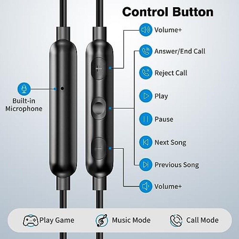 USB C 헤드폰 iPhone 15 Pro Max용 유선 이어버드 Samsung Z Flip 5 4 Fold Galaxy Tab S9 Ultra S23 S22 자기 이어폰형 소음 차단 Type C 이어폰 마이크 iPad Air Pixel 7용 볼륨 조절