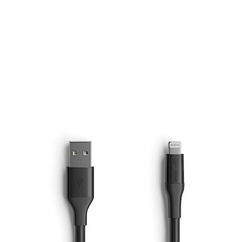 iPhone용 Amazon 기본 Lightning-USB-A 케이블, 10피트, 검정색