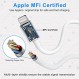 【Apple MFi 인증】iPhone 고속 충전기 키트, 48W 듀얼 포트 PD3.0+ QC3.0 USB 차량용 고속 충전기 + Apple 20W PD 고속 USB-C 벽면 충전기, iPhone 14 13 12 11/Airpods/iPad용 2팩 6Ft 라이트닝 케이블 포함