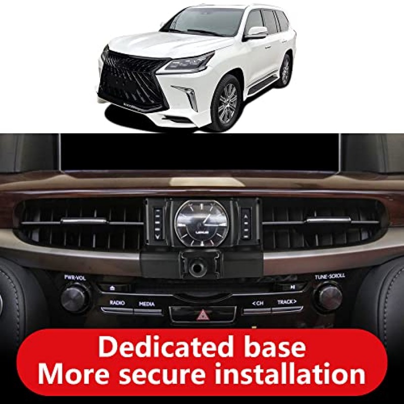 Lexus LX 570 LX570 2016-2021 용 LUNQIN 자동차 전화 홀더 자동차 액세서리 네비게이션 브래킷 인테리어 장식 모바일 휴대폰 마운트