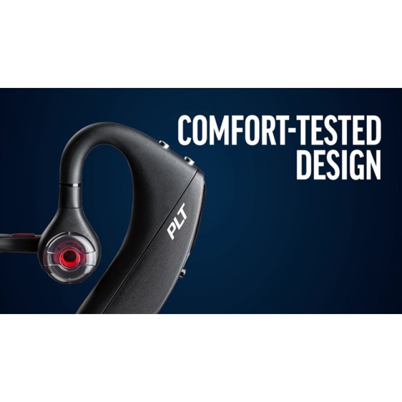 Plantronics - Voyager 5200 UC(Poly) - Bluetooth 싱글 이어(모노럴) 헤드셋 - PC 및/또는 Mac에 연결하기 위한 USB-A 호환 - Teams, Zoom 등과 호환 - 소음 제거