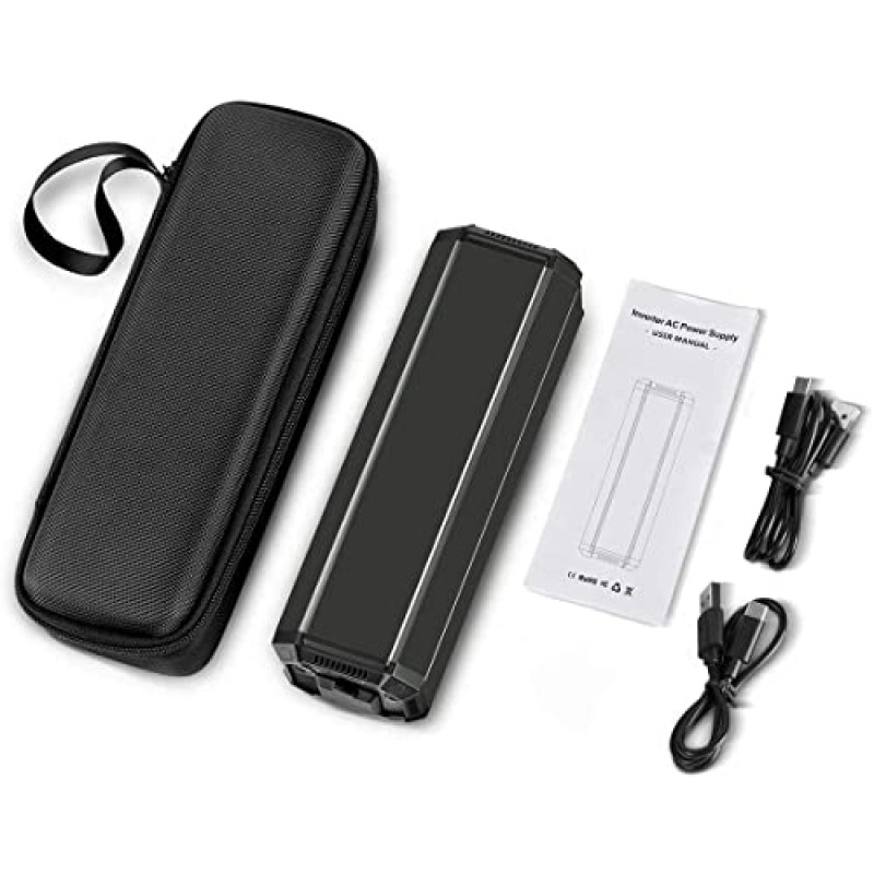 휴대용 노트북 충전기, 100W AC 콘센트가 있는 31200mAh 고용량 USB C 전원 은행, 고속 충전 외부 배터리 팩 MacBook, iPhone, Samsung, HP, Dell, Lenovo 등과 호환 가능(N5)