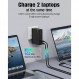 CHIPOFY 200W USB C 벽면 충전기, GaN 게임용 노트북 iPhone 14 13 Pro Max Plus iPad MacBook용 초고속 데스크탑 충전 블록 Samsung Galaxy S23/22/21 Note20 Pixel(UK/EU/AU 플러그)