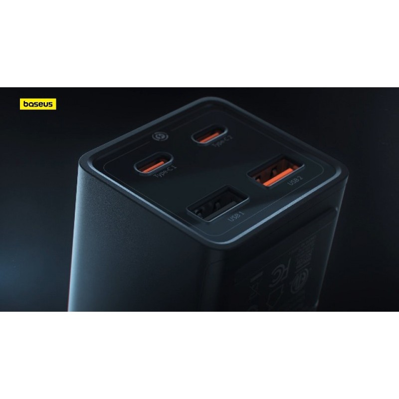 Baseus 충전 스테이션 100W, 7포트 USB C 충전기 전원 스트립 서지 보호기, AC 3개, USB-C 2개, USB-A 포트 2개, 5피트 코드, 노트북, MacBook, iPhone, 여행, 업무용 고속 충전 데스크탑 충전기