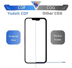 Yodoit iPhone 13 화면 교체 키트 LCD COF 풀 HD 디스플레이(A2482, A2631, A2634, A2635, A2633) 수리 도구가 포함된 3D 터치 디지타이저 유리 어셈블리 6.1인치