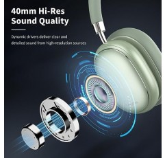 Srhythm NiceComfort 95 하이브리드 소음 차단 헤드폰, 투명 모드가 포함된 무선 Bluetooth 헤드셋, HD 사운드