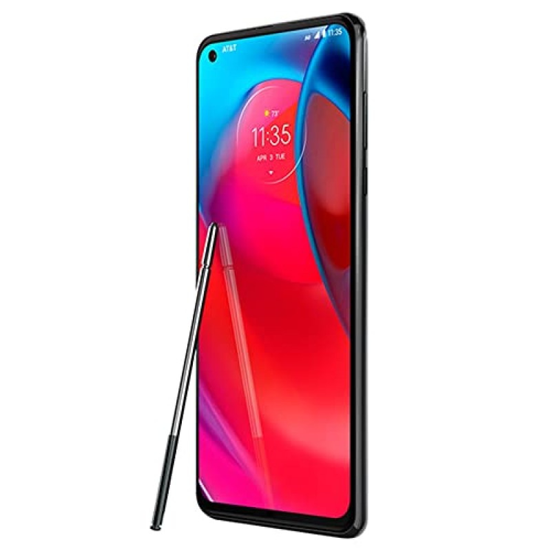 모토로라 모토 G 스타일러스 5G 2021(128GB, 4GB) 6.8인치 FHD+, 48MP 쿼드 카메라(AT&T, T-Mobile, Verizon, 글로벌에서 완전 언락) XT2131-1(256GB SD 번들, 코스믹 에메랄드)